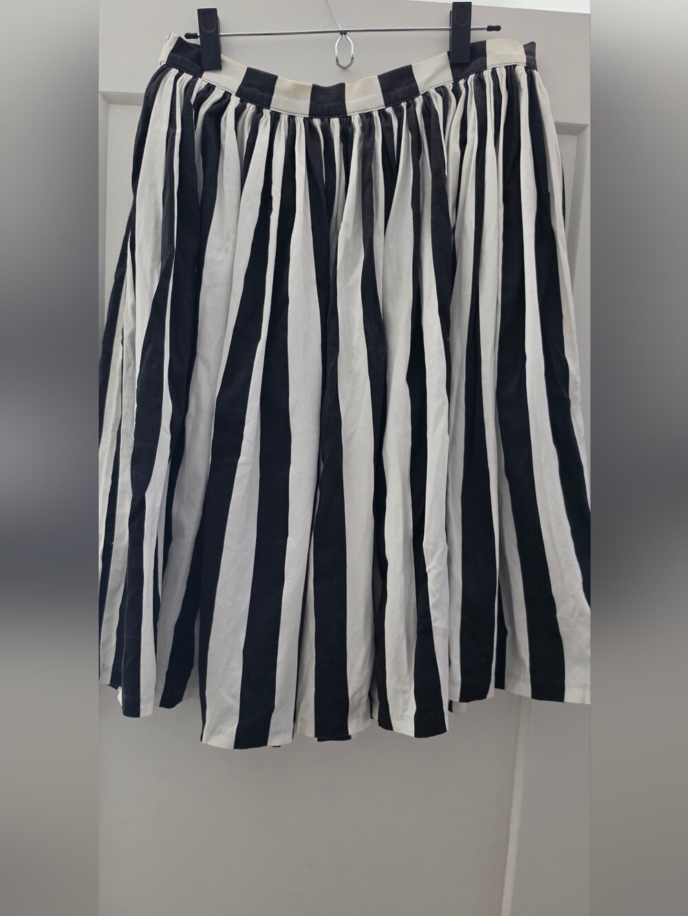 Pinup Couture Black & White  Striped  Skirt